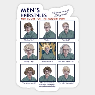 Joe Pera Hairstyles for the modern man Sticker